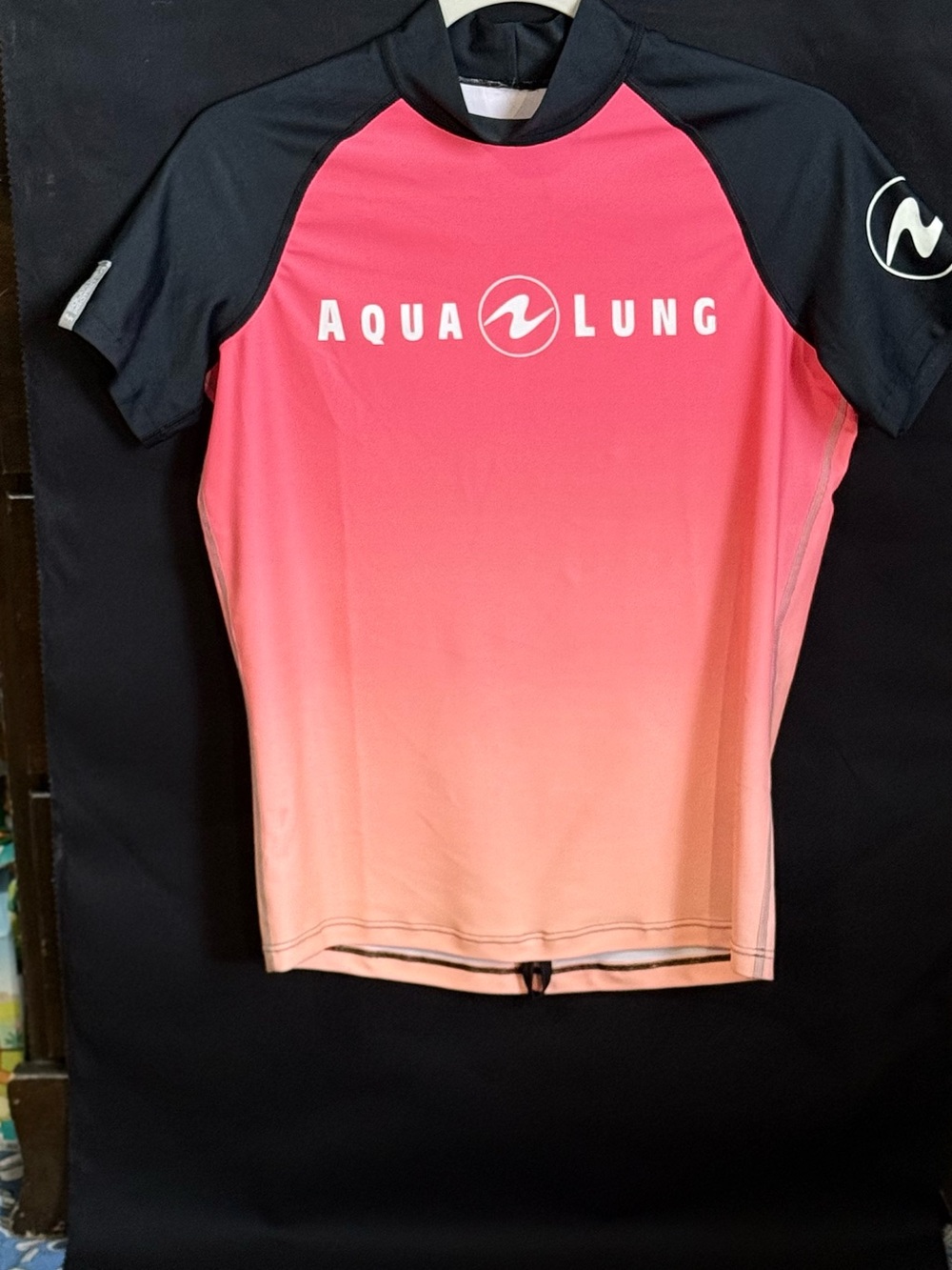 Women’s Pink Ombre Rash Guard Swim Shirt